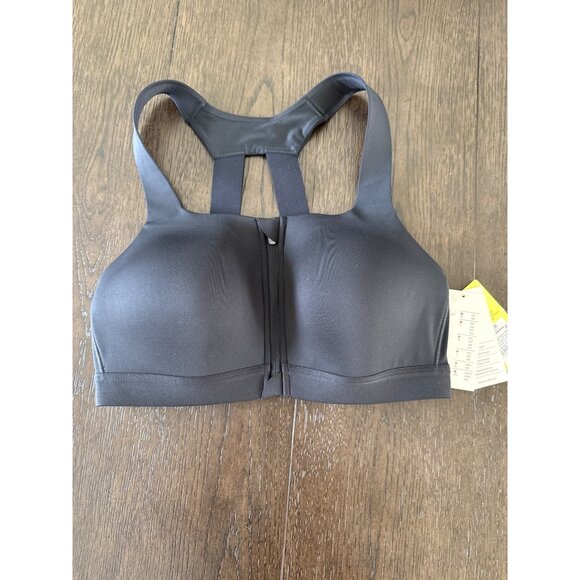 All in Motion 38B Black Sculpt High Support Zip-Front Sports Bra NEW - Picture 3 of 7